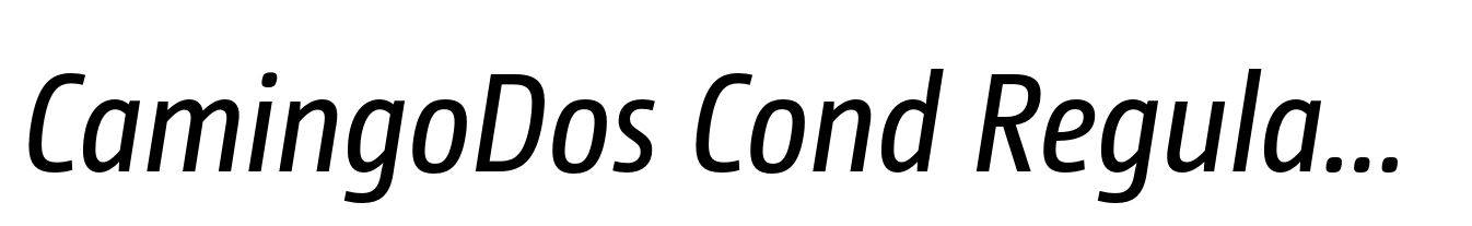 CamingoDos Cond Regular Italic